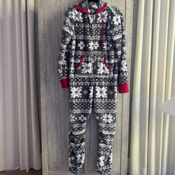 Pajamagram Nordic Fleece Hoodie-Footie Onesie Pajamas - Picture 1 of 6